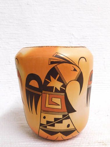 Handmade Tall Pueblo Hopi Pot with Pueblo Birds - Your Western Decor