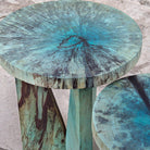 Tamarind Aqua Nesting Accent Tables Detail - Your Western Decor