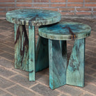 Tamarind Aqua Nesting Accent Tables - Your Western Decor