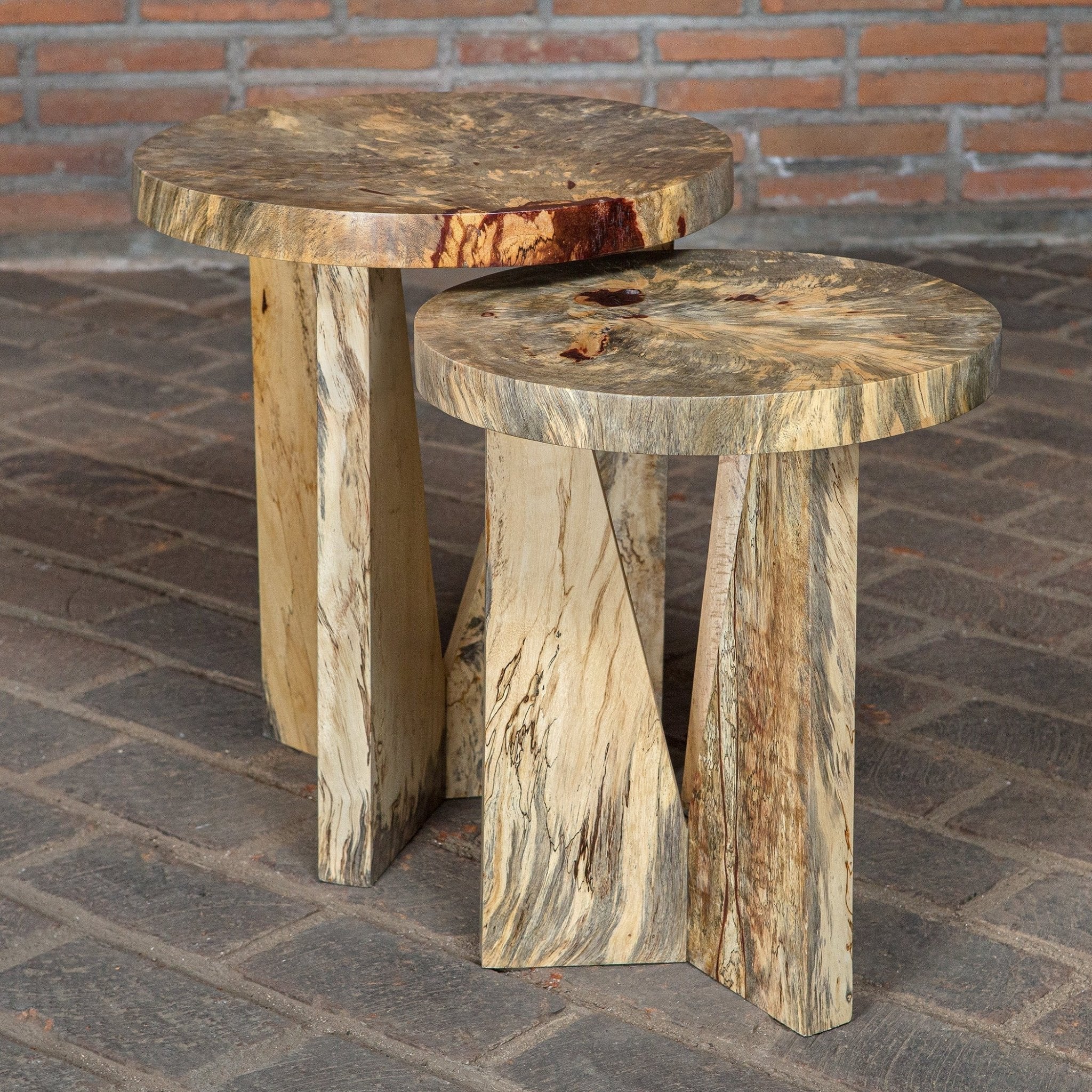 Tamarind Natural Nesting Accent Tables - Your Western Decor