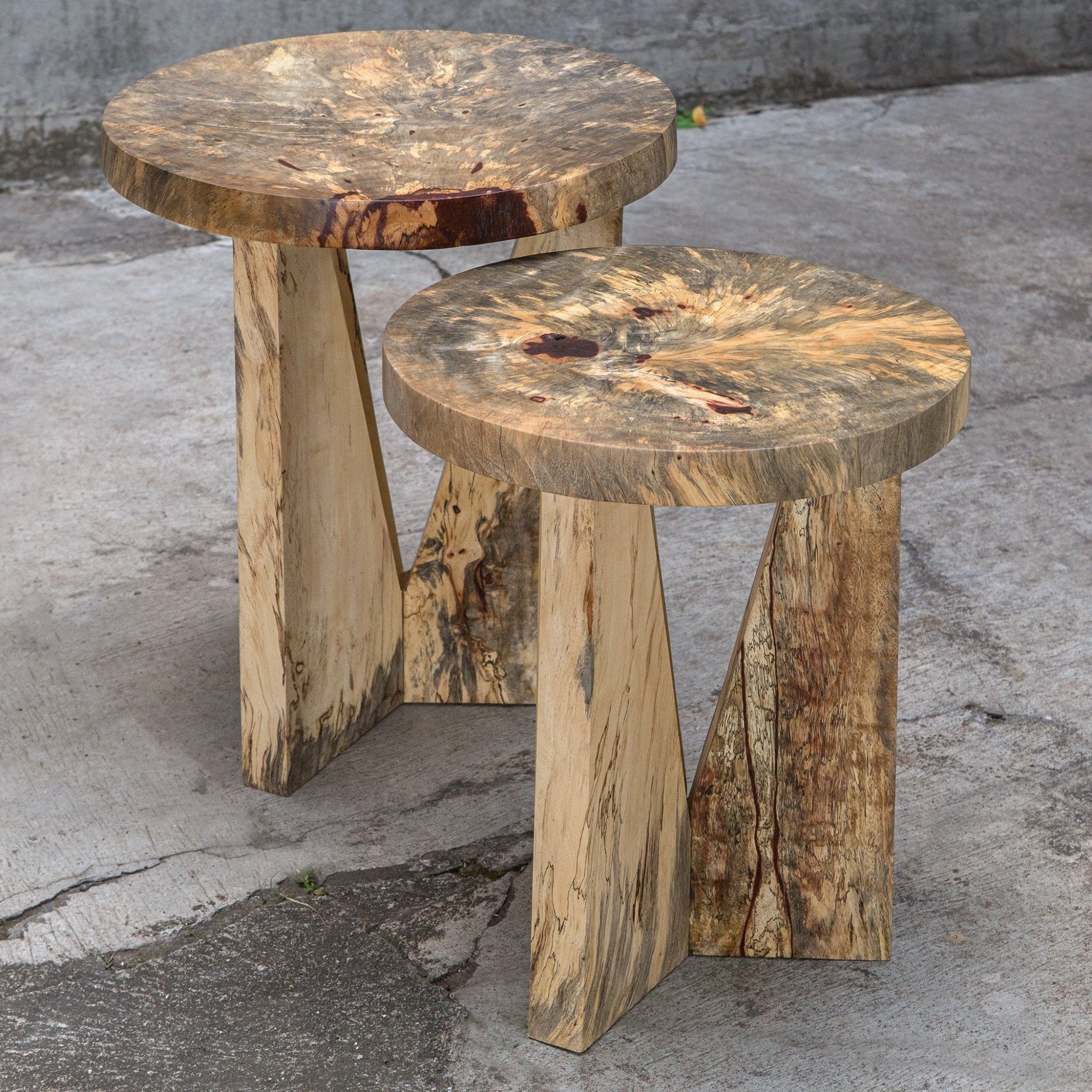 Tamarind Natural Nesting Accent Tables - Your Western Decor