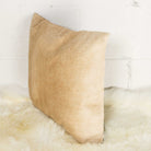 Light tan cowhide pillow - Your Western Decor