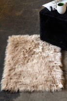 Tan Faux Fur Accent Rug 2'x3' - Your Western Decor