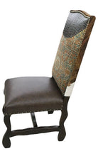 Leather, cowhide, fabric dining chair side - Your Western Decor