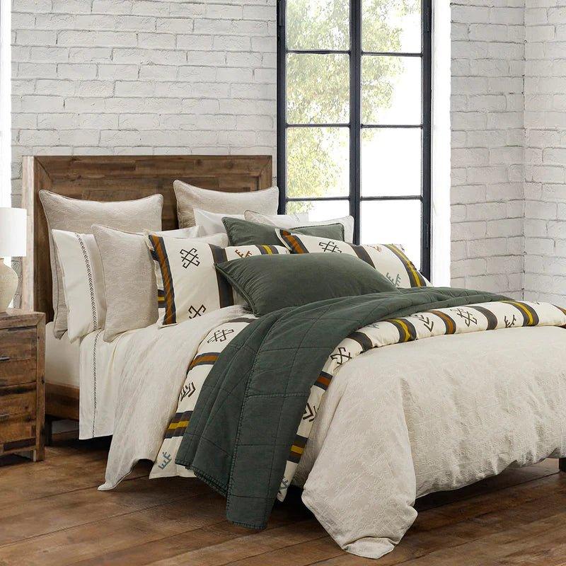 Taupe Matelasse Bedding Collection with Duffel Coverlet and Shams - Your Western Decor