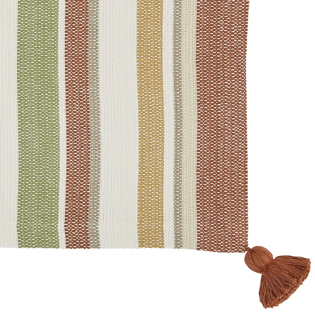 Terra striped placemat detail - Your Western Decor