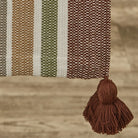Terra Stripe Table Runner Tassel Detail - Your Western Decor