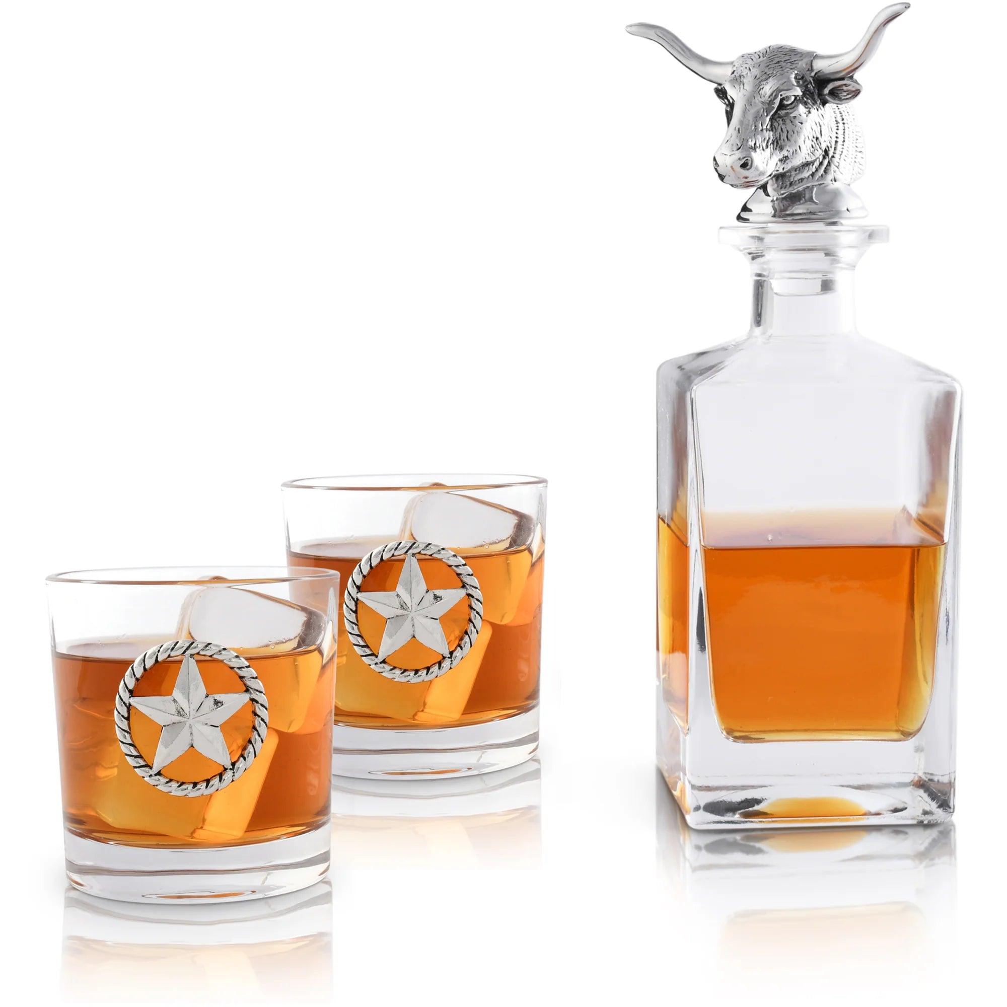 Texas Charm Decanter & Glassware Set - Your Western Decor