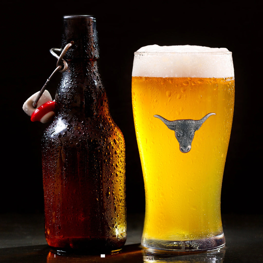 Texan Longhorn Bar / Beer Glass - Your Western Decor