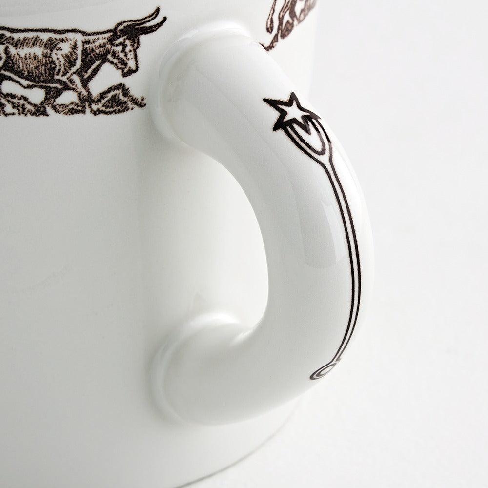 Texas Longhorn Ranch Mug Handle Detail - Your Western Decor