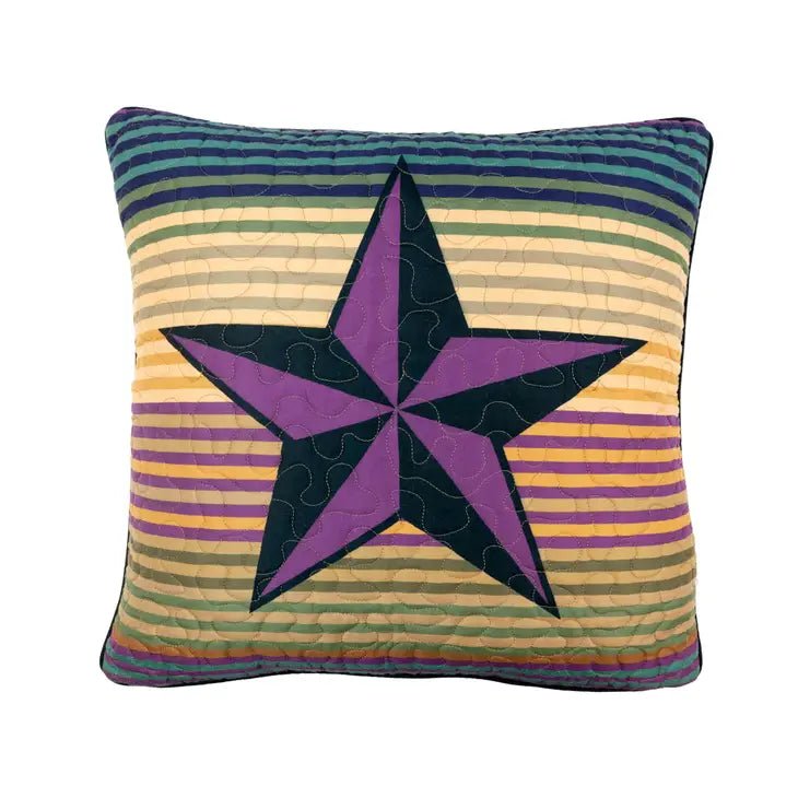 Texas Western Lonestar Quilted Throw Pillow - Your Western Decor