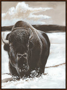 The Storm Rustic Framed Buffalo Art - Your Western Decor