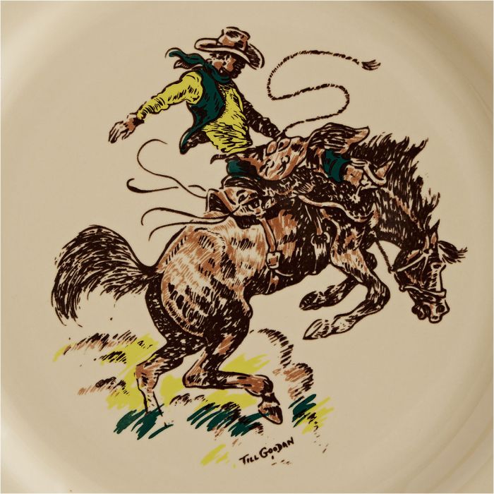 Till Goodan Western Art Dinner Plate - Western Dishes made in the USA - Your Western Decor