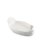sculpted turkey shaped white serving dish - Your Western Decor