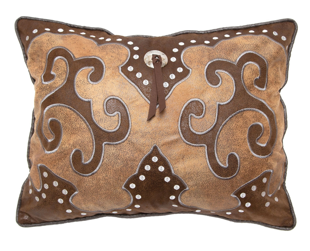 Tooled Chaps Western Throw Pillow - Your Western Decor