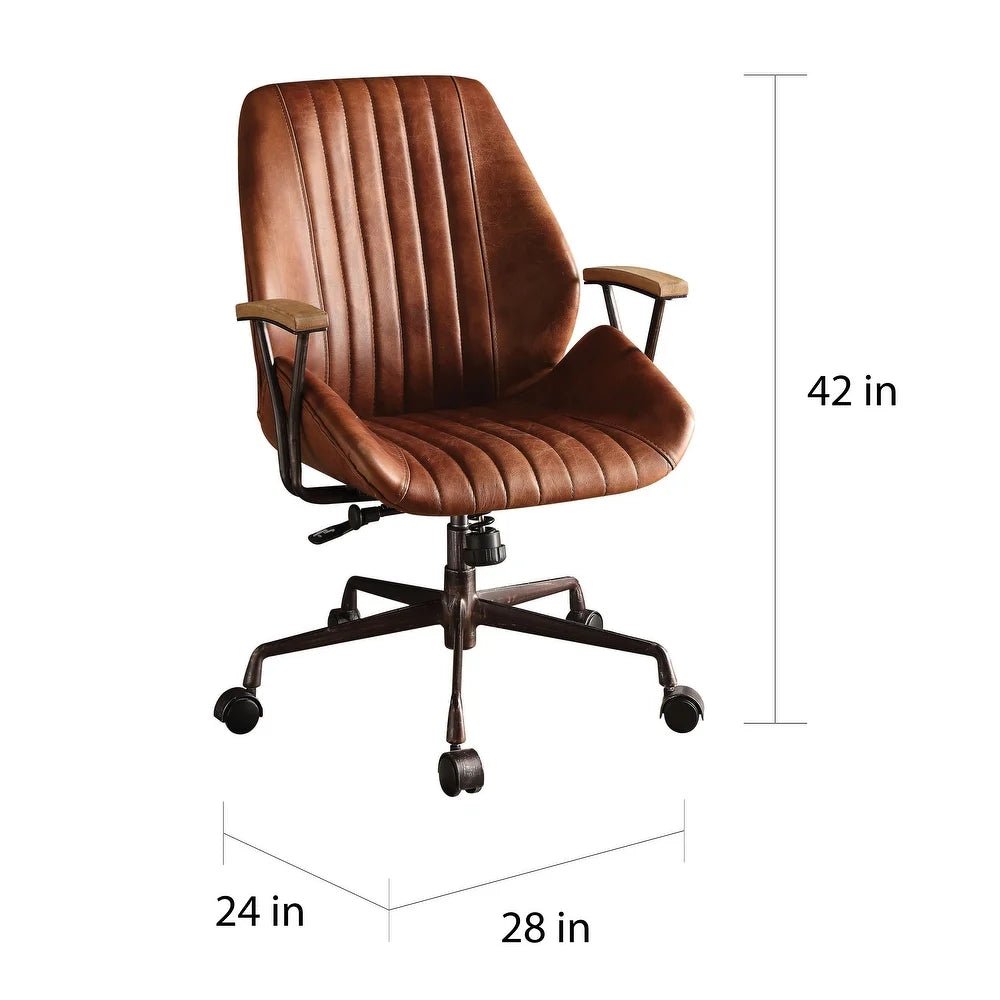 Top Grain Leather Desk Chair measurements - Your Western Decor
