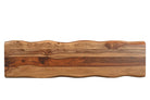 Top view of live edge sofa table 