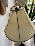 Top view of natural rawhide lamp shade 