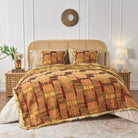 Reversible Totem Faux Fur Blankets and euro shams - Your Western Decor