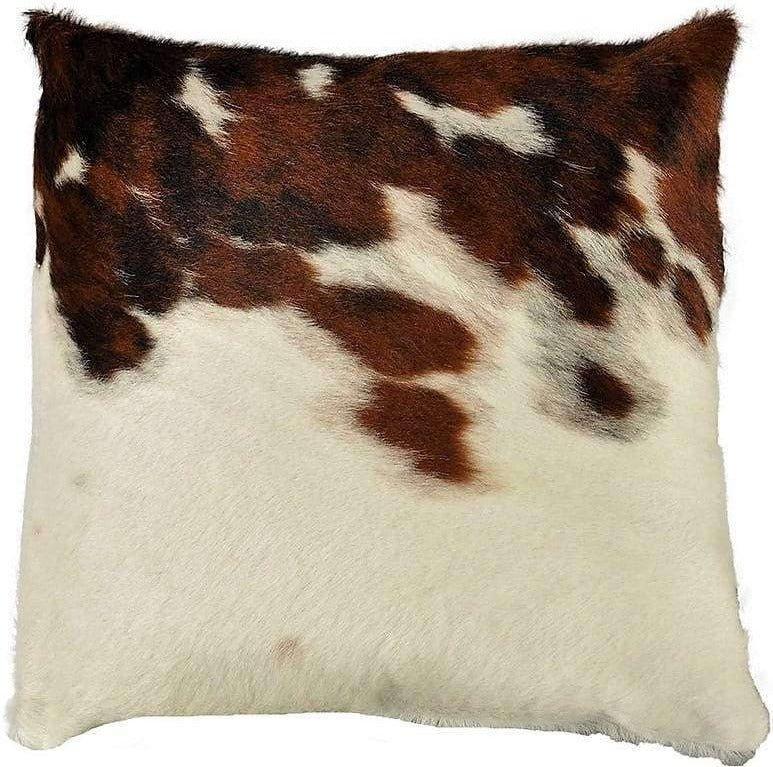 Reversible Tri Color Cowhide Throw Pillow Cover - Your Western Decor