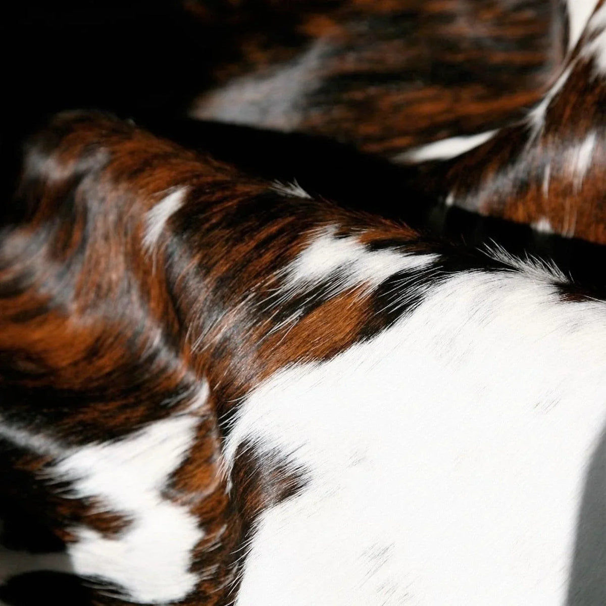 Cowhide Colour Tri Color Cowhide Upholstered Bar Stools | Your Western Decor