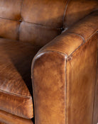 Tucker Distressed Leather Sofa - American Made Furniture - Your Western Decor