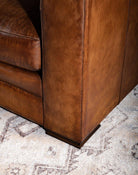 Tucker Distressed Leather Sofa - American Made Furniture - Your Western Decor