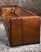 Tucker Distressed Leather Sofa - American Made Furniture - Your Western Decor