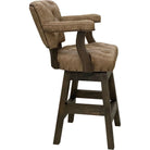 tufted leather bar stool side - Your Western Decor