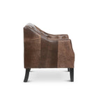 Tufted Distressed Leather Club Chair - Your Western Decor