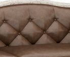 Leather tufted sofa seat back 