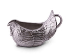 Carved aluminum turkey design gravy boat - Your Western Decor