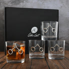 Twisted Snaffle Whiskey Glasses Gift Set - Your Western Decor