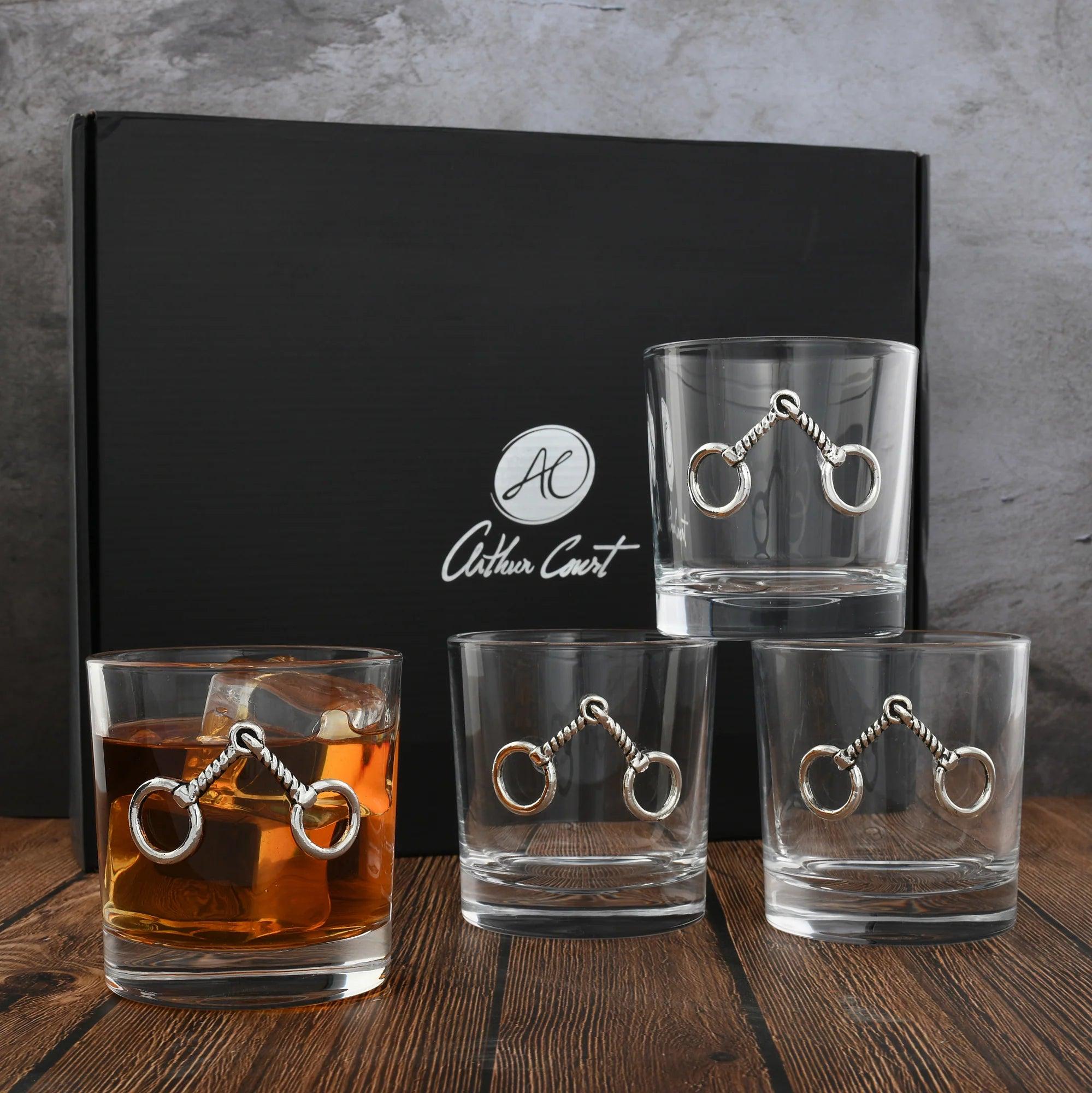 Twisted Snaffle Whiskey Glasses Gift Set - Your Western Decor