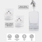 Twisted Snaffle Decanter & Glassware Gift - Your Western DecorSet