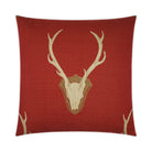 Uncle Buck Fabric Pillow in Red - Your Wester Decor