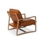 Vegan Leather Hampton Lounge Chair Side View - Your Western Decor