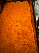 vien detail in buckskin rawhide lamp shade 