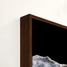 Detail of walnut wood art frame - Your Western Decor