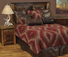 Wampum fabric bedspread and pillows - Your Western Decor