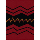 War path area rug red and black made in the USA - Your Western Decor