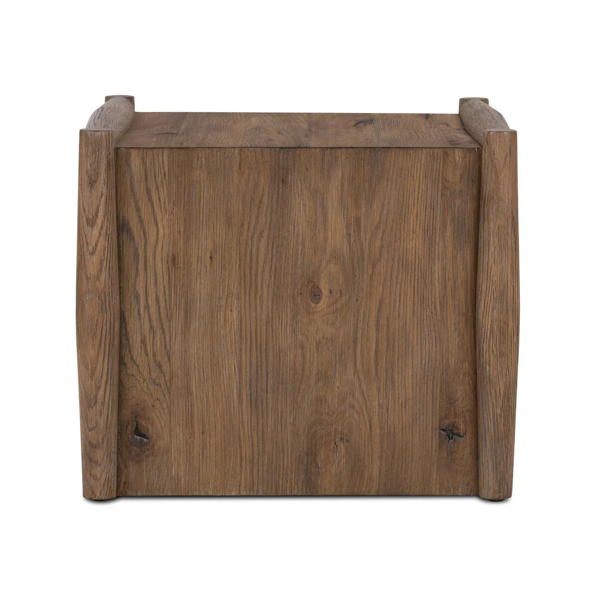 Rustic Weathered Oak End Table - Your Western Decor