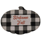 Welcome fall black buffalo check doormat - Your Western Decor