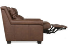 Luxury zero wall power leather recliner in top grain rich brown leather handcrafted in the USA - Your Western Decor