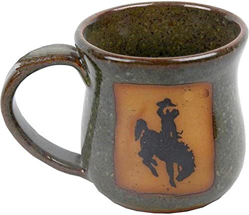 Western Bronc Coffee Cup in Sea Mist Green - Your Western Decor