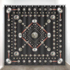 Western Conchos Black Shower Curtain made in the USA - Your Western Decor