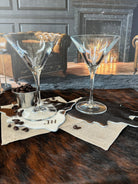 Ravenscroft Crystal Martini Glasses - Longhorn - Your Western Decor