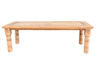 Lone Star Stone Inlay Dining Table - Rustic Pine Western Dining Table