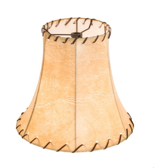 Distressed Faux Leather Lamp Shade 8" - Handmade in the USA - Your Western Decor