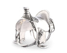 Detailed western saddle napkin ring made of pure pewter - Your Western Decor